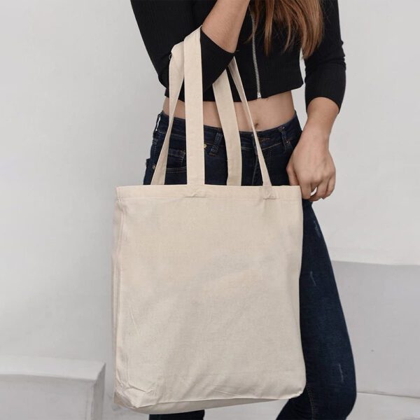 Cotton-canvas custom tote bags - display