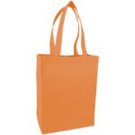 Cotton-canvas custom tote bags - orange