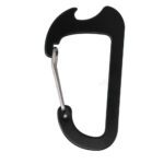 Custom Bottle Opener Carabiner - Black