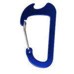 Custom Bottle Opener Carabiner -Blue