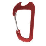 Custom Bottle Opener Carabiner - Red
