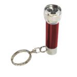 Custom Keychains -Round Flashlight-Red