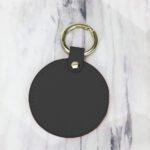 Custom Keychains - Round Keytags-Black