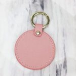 Custom Keychains - Round Keytags-Pink