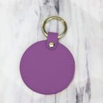 Custom Keychains - Round Keytags-Purple