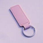 Custom Rectangle Leather Keychain 01