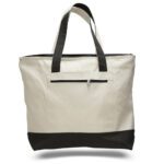 Custom Tote Bag with Pocket Black