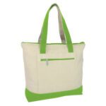 Custom Tote Bag with Pocket Green