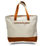 Custom Tote Bag with Pocket Orange