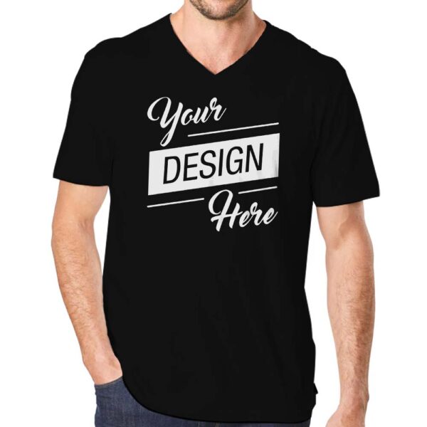 Custom-t-shirts-Unisex-V-neck-Polycotton