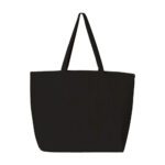 Custom tote bags - canvas jumbo black