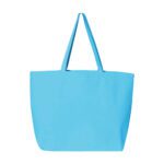Custom tote bags - canvas jumbo blue