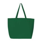 Custom tote bags - canvas jumbo dark green
