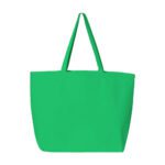 Custom tote bags - canvas jumbo green