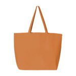 Custom tote bags - canvas jumbo orange