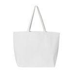 Custom tote bags - canvas jumbo white