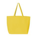 Custom tote bags - canvas jumbo yellow