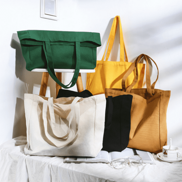 Custom tote bags - display