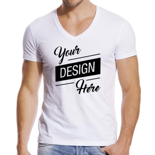 Custom-tshirts-mens-v-neck-cotton