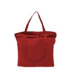 Customized Canvas Tote Bag Red