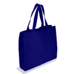 Full gusset jumbo custom tote bags - canvas
