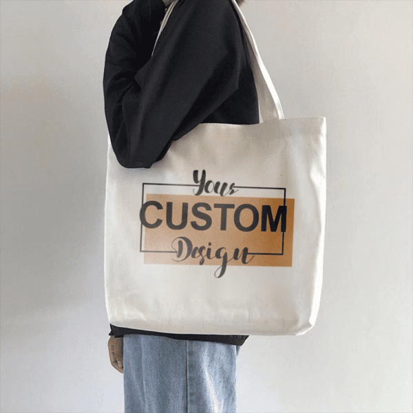 Jumbo custom tote bags - canvas featured