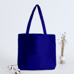 Jumbo custom tote bags - canvas navy blue