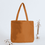 Jumbo custom tote bags - canvas orange