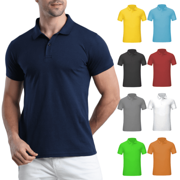 Polyester Custom Polo Shirts For Men 01