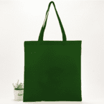 Reusable cotton custom tote bags - dark green