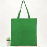 Reusable cotton custom tote bags - green