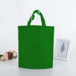 non-woven custom tote bags - dark green