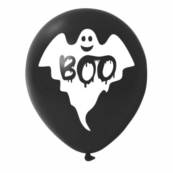 1. Black Halloween Balloons