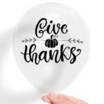 1. Custom Thanksgiving Balloons - Clear
