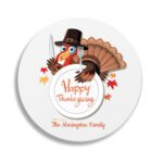 1. Custom Thanksgiving Coasters Round