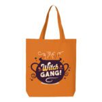 10. Full Color Orange Halloween Tote Bags