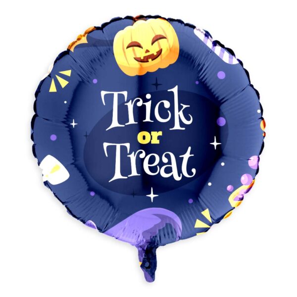 10. Full Color Round Shape Foil Halloween Balloons