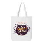 10. Full Color White Halloween Tote Bags