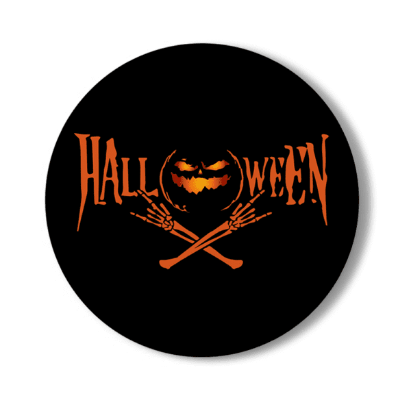 10. Spooky Full Color Round Halloween Coasters