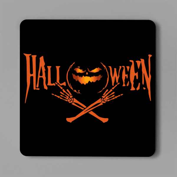 10. Spooky Full Color Square Halloween Coasters