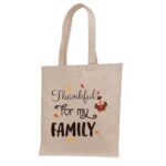 10. Thanksgiving Appreciation Custom Tote Bags - Natural