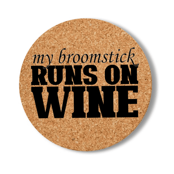 11. Custom Cork Round Halloween Coasters