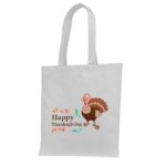 11. White - Custom Thanksgiving Tote Bags