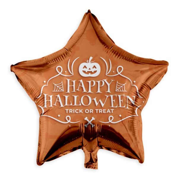 12. Star Foil Halloween Balloons