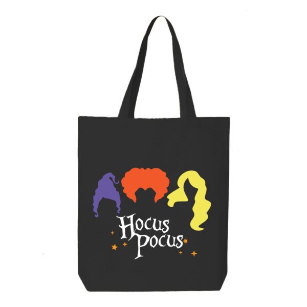 16. Hocus Pocus Custom Black Halloween Tote Bags