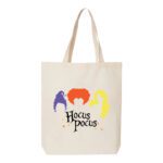 16. Hocus Pocus Custom Natural Halloween Tote Bags