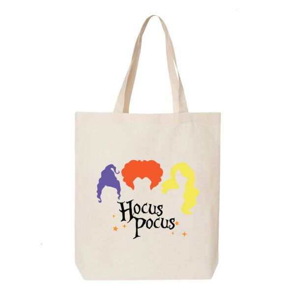 16. Hocus Pocus Custom Natural Halloween Tote Bags