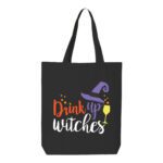 17. Custom Funny Black Halloween Tote Bags