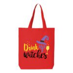 17. Custom Funny Red Halloween Tote Bags