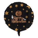 17. Round Foil Halloween Balloons
